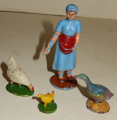 Anciennes figurines fermiere - anciennes,