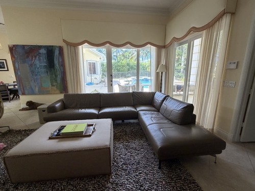 Roche bobois leather sofa - roche,