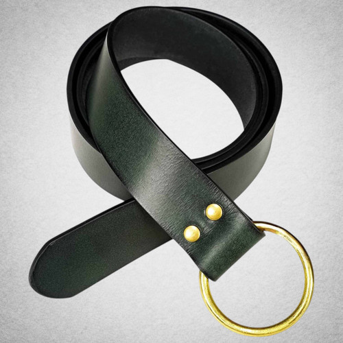 Ceinture viking cuir - ceinture, vert