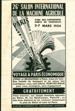 Publicité ancienne salon de