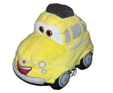 Peluche Doudou Voiture jaune Luigi Cars Disney Mattel 32 cm