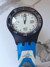 RARE SWATCH TECHNICAL SCALE SNOWPASS  (SULN100) Olympics Torino 2006 Altimeter