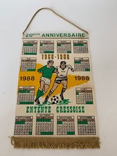 Entente Cressoise Le Cres 20 ans 1988 fanion vintage football Montpellier
