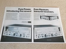 Sansui G-7500, G-5500 Récepteur Ad, 1981, 2 Pages, Articles, Infocus