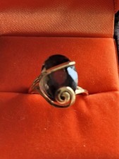 Bague Quartz fumé Or Jaune
