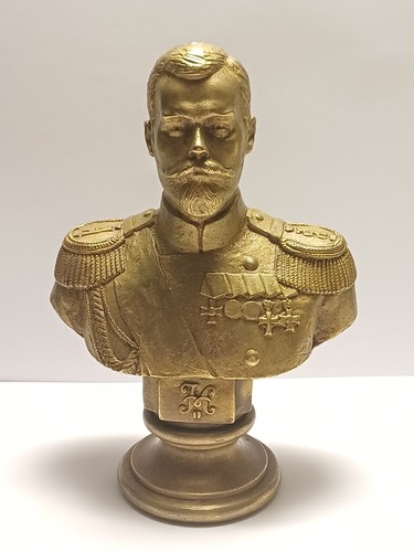 Buste laiton tsar nicola - buste,