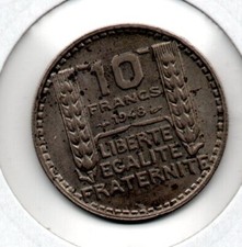 10 francs Turin 1948  - SUP -