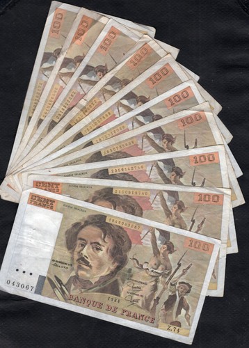 France lot billets de - de,