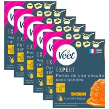 [8077262-6] VEET Lot de 6 Experts Perles de Cire Chaude Sachet de 230 g