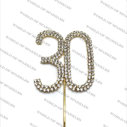 6cm argent strass numéro - 6cm,