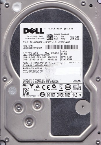 Dell hitachi hua722020ala330 - dell, /hitachi