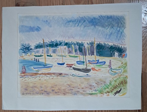 Michel debiève aquarelle - michel, debiève,
