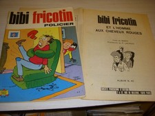 DEUX BIBI FRICOTIN POLICIER et HOMME AUX CHEVEUX ROUGES