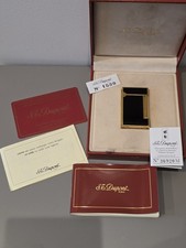 S.T. Dupont Ligne 2 briquet laque de Chine noire et or – Avec boîte, certificats