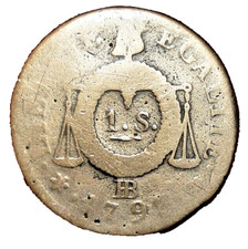 1 SOL à la BALANCE de 1793 BB CONVENTION LOUIS XVI RARE ...A SAISIR !!
