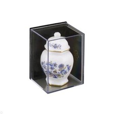 Maison de Poupées Grand Bleu & Doré Vase Miniature Reutter Porcelaine Accessoire