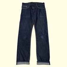 edwin SK505 Selvedge Jean W30/L32 bleu Très bon état hommes moderne (M653)