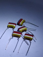 5x Mullard Tropical Fish  8,2 nF / 400 Volt, Audio Capacitor, NOS       CL4/33