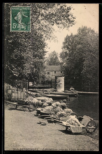 Cpa dennemont lavandières - dennemont,,