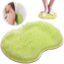 Tapis de Bain en Silicone, Brosse Pieds Douche,Coussin de Massage pour Pieds,...