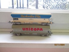 JOUEF wagon céréalier HERFORDER PILS 6542 et 6541 wagon céréalier UNICOPA