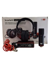 Pack studio d'enregistrement noir et rouge Focusrite Scarlett SoloStudio...