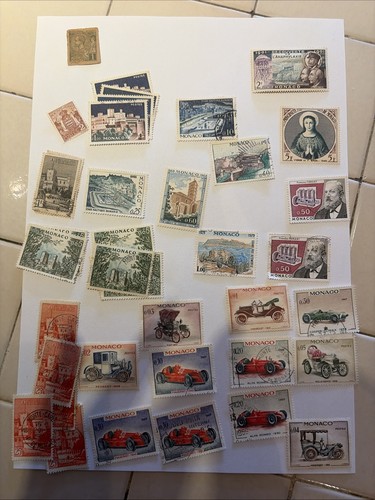 Timbres monaco année - monaco, un