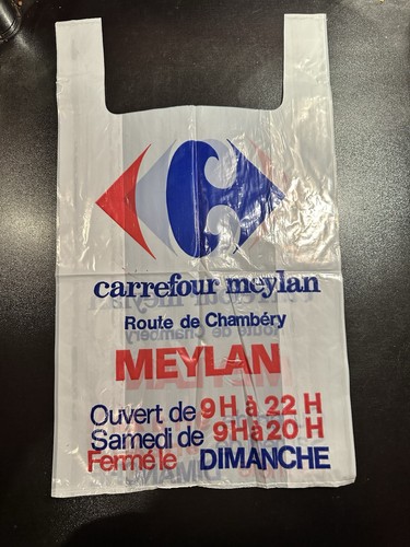 Rare ancien sac plastique