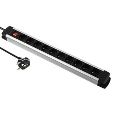 35437 Alu-Line Bloc Multiprise 10 Prises avec Corps en Aluminium Câbles 3G15m...