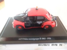 4CV Police monégasque R 1062 1956 1/43 voiture miniature Eligor - A3