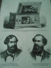 Gravure 1874 - Loterie