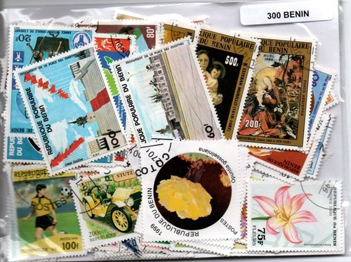 Lot 300 timbres benin - lot,