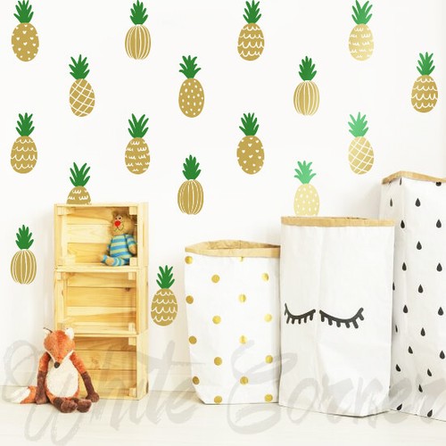 Pineapple wall decals 2color - pineapple,
