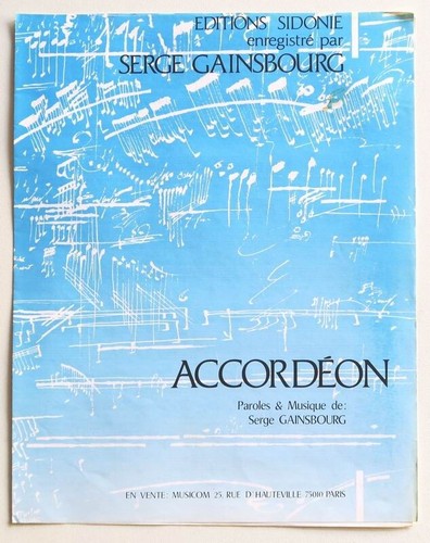 Partition sheet music serge - partition,
