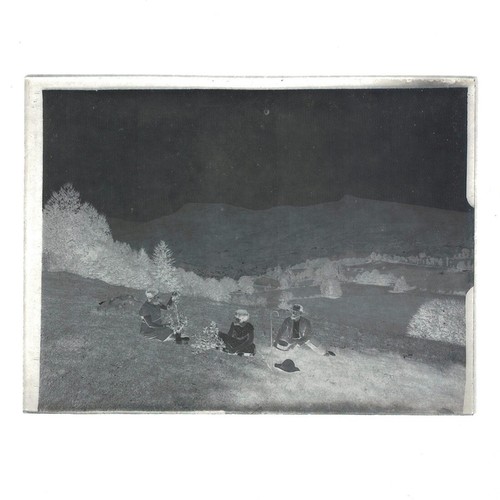 Ancienne plaque photo - , verre