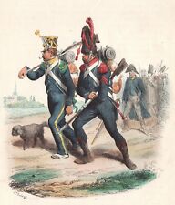 Infanterie Légère Voltigeur Carabinie Napoléon Bonaparte Premier Empire Uniforme