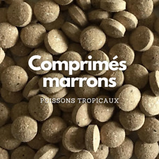 Comprimés marrons pour poissons de fond et poissons tropicaux