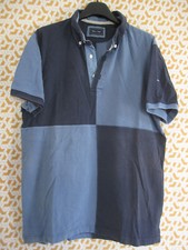 Polo Eden Park Damier marine Homme Manche courte Vintage Jersey - L