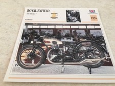 Carte moto Royal Enfield 500 model J 1931 collection Atlas motorbike UK