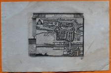 VAN DER AA Gravure originale c1725 PLAN DE BAR-LE-DUC Lorraine Meuse Ornain