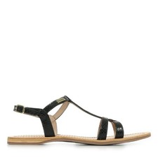 Sandales Nu Pieds Les Tropéziennes by M Belarbi femme Hacklio Noir Noire Cuir A