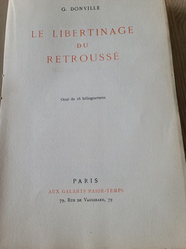 Donville le libertinage - -,