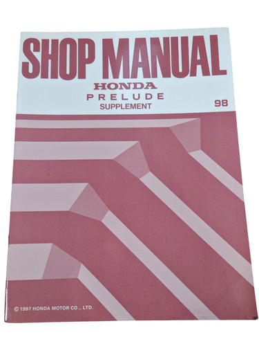 Manuel atelier honda - manuel,