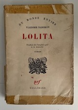 Lolita, Nabokov Vladimir / 1 ère éd. Française, 1959 nrf Gallimard