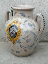 Ancien vase pot à anses putti