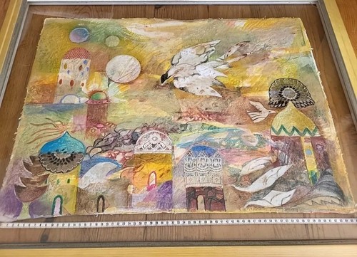 Tableau surréaliste signé - surréaliste,