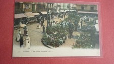 CPA 76 / DIEPPE * LA PLACE NATIONALE * COLORISEE
