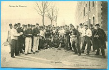 CPA : Scène de Caserne - Les patates