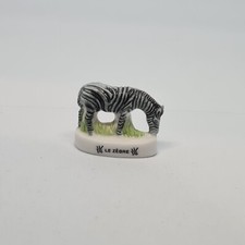 (H7) Feve animaux atlas éditions peintes à la main le zèbre