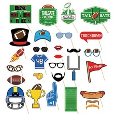 29 Pcs Accessoires Football Décorations De Photomaton Fête Thème Du